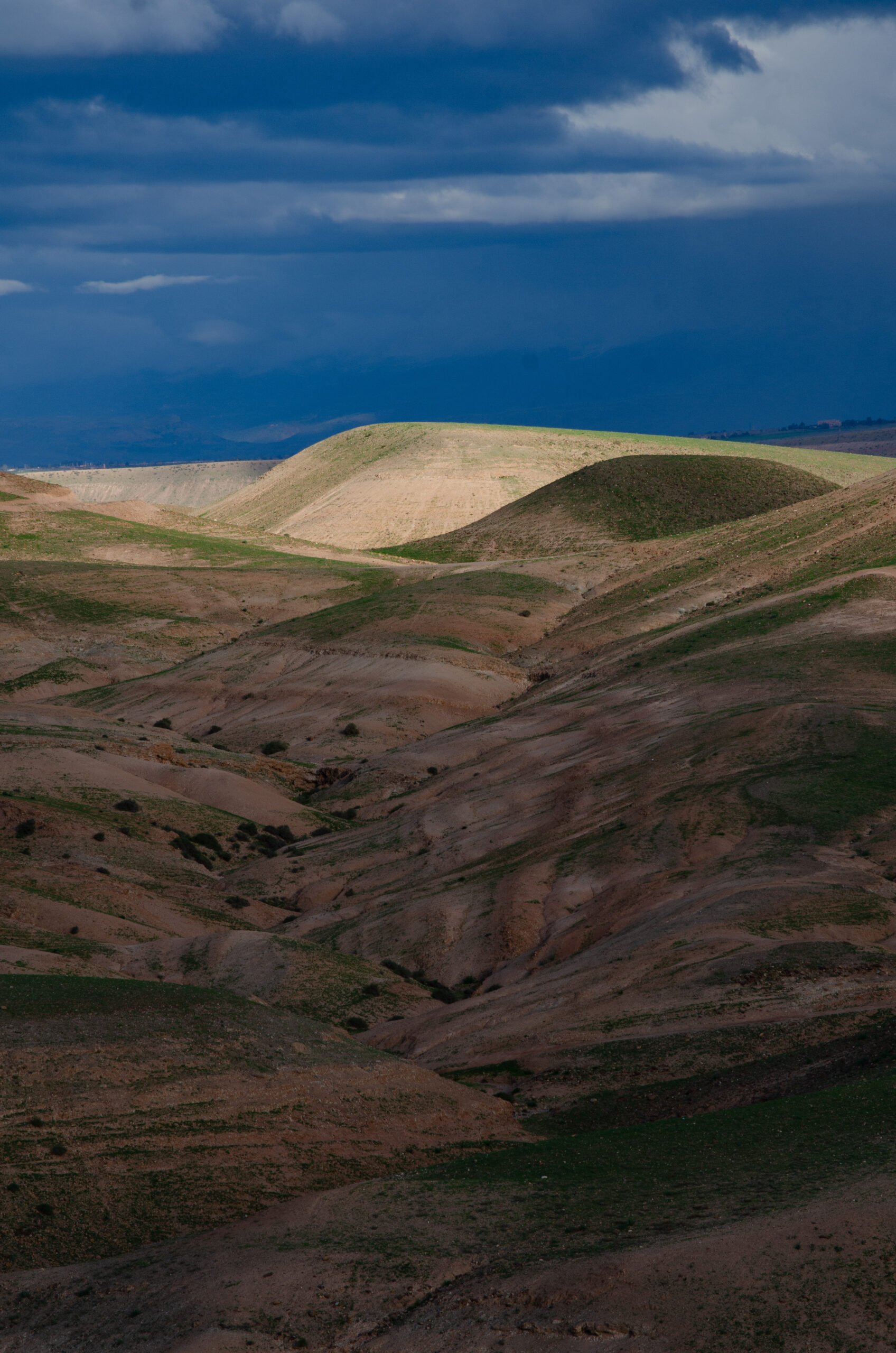 Jeux de lumières sur les dunes