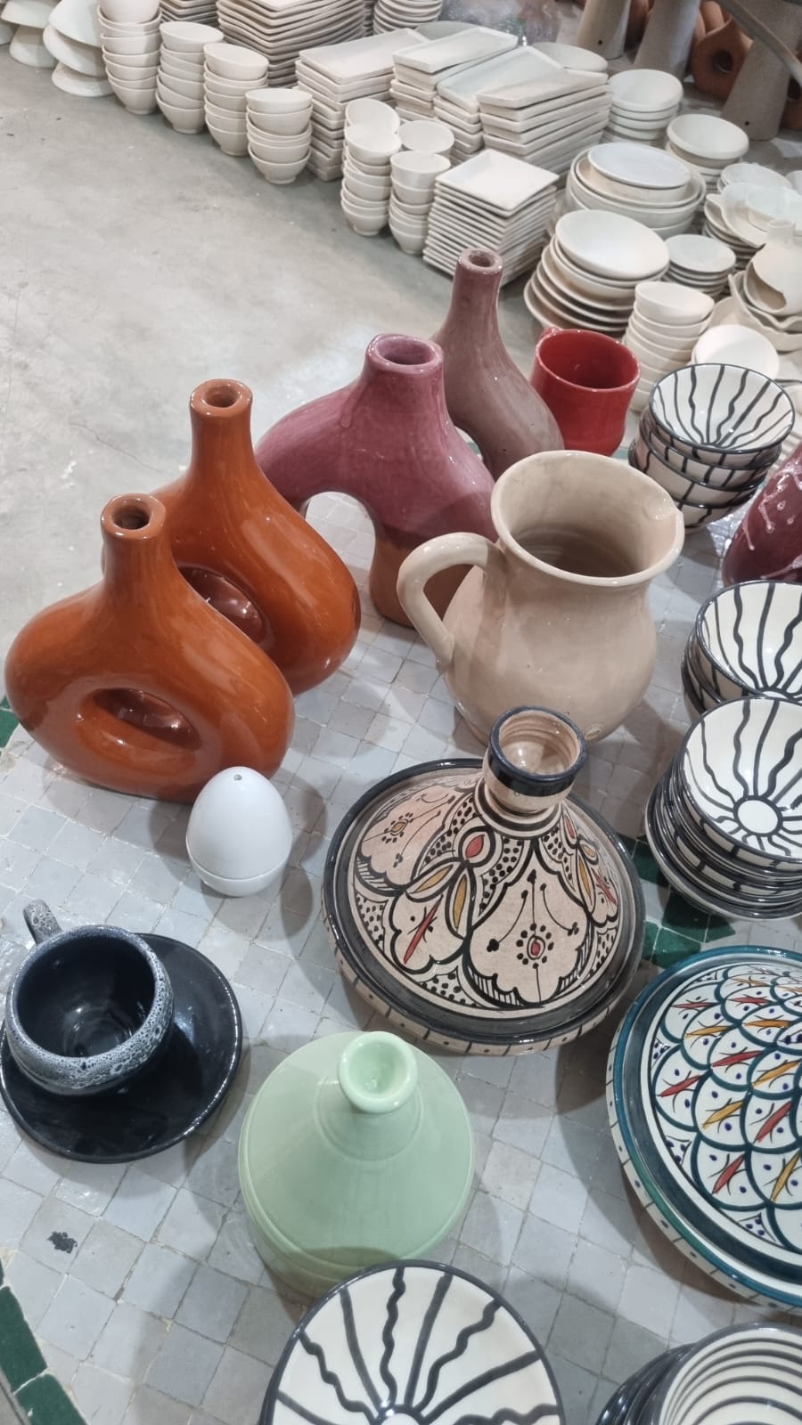 Carnet de voyage aquarelle poterie